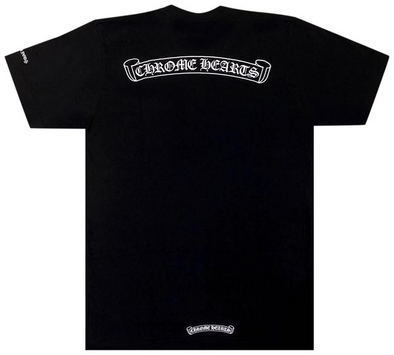 Chrome Hearts "Scroll Logo" Tee Black