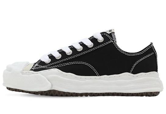 Maison Mihara Yasuhiro "Hank OG Sole Canvas Low" Black