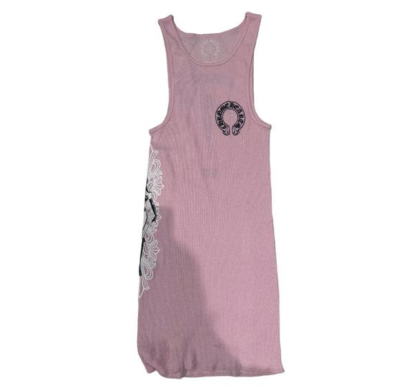 Chrome Hearts "Deadly Doll" Tank Top Pink