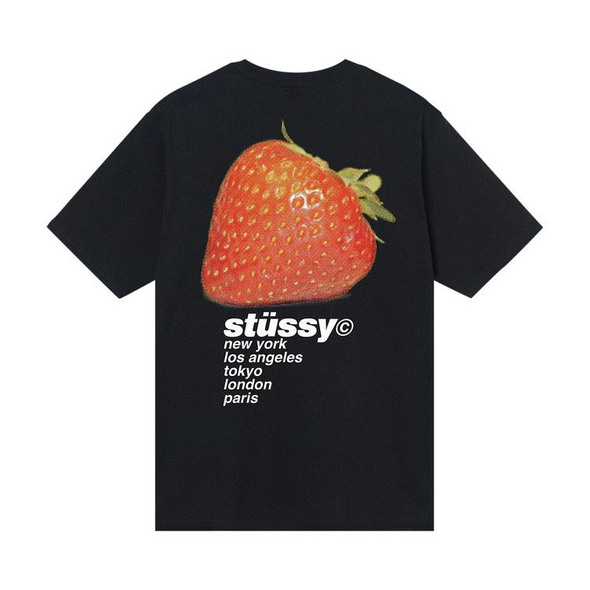 Stussy "Strawberry" Tee Black