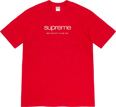 Supreme "Shop" Tee Red
