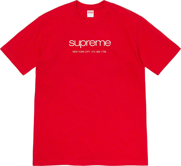 Supreme "Shop" Tee Red