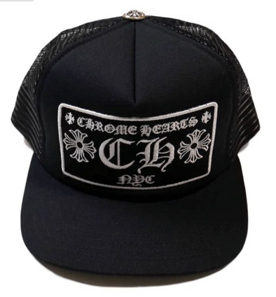 Chrome Hearts "CH NYC" Trucker Hat Black/Black