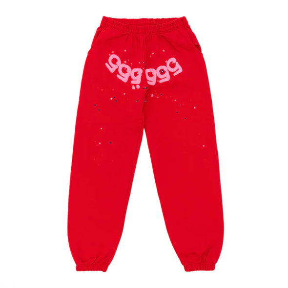 Sp5der Sweatpants Red