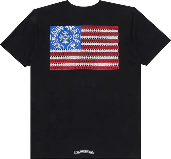 Chrome Hearts "American Flag Dagger" Tee Black