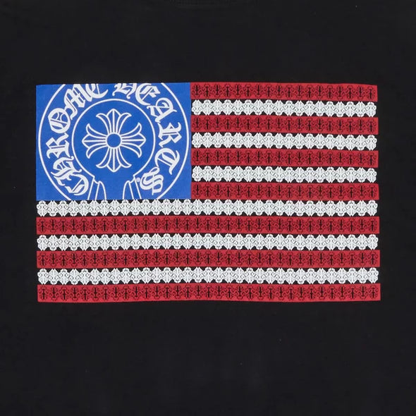 Chrome Hearts "American Flag Dagger" Tee Black