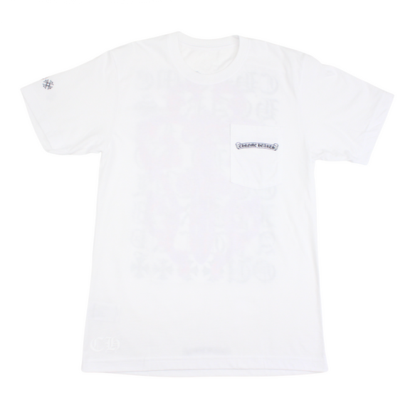 Chrome Hearts "Eye Chart Dagger" Tee White