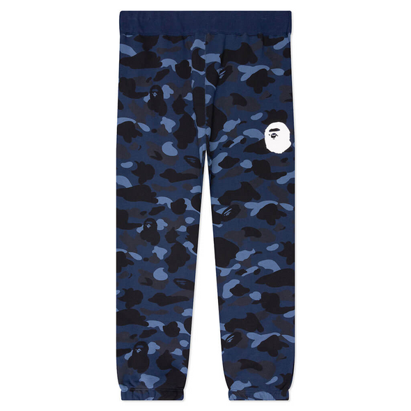 BAPE "Color Camo" Wide Fit Sweat Pants Navy