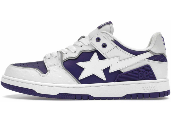 A Bathing Ape SK8 Sta #1 "Ostrich Pack White Purple"
