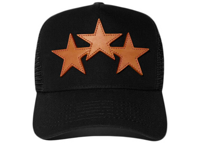 Amiri "3 Star" Hat Black/Orange