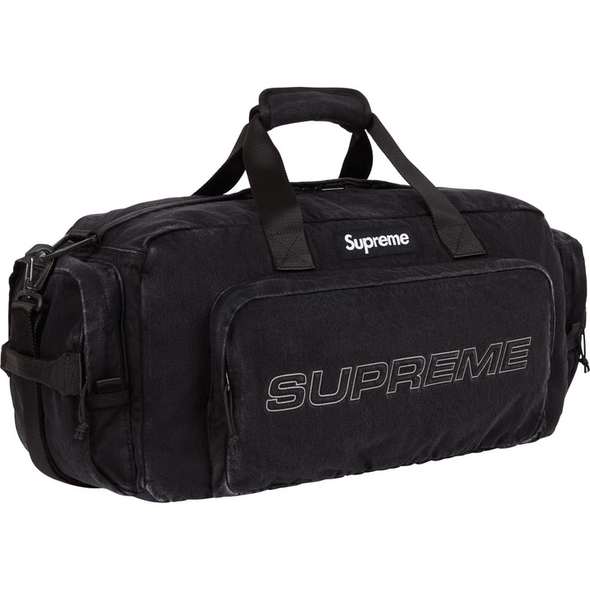 Supreme "Denim" Duffle Bag Black