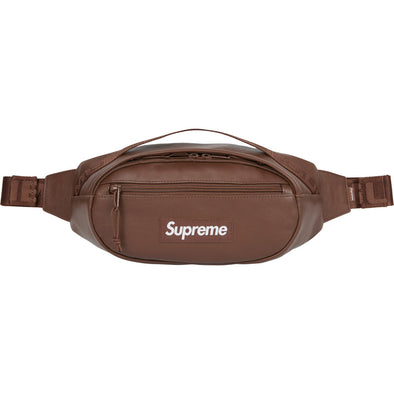 Supreme "Leather" Waist Bag Brown