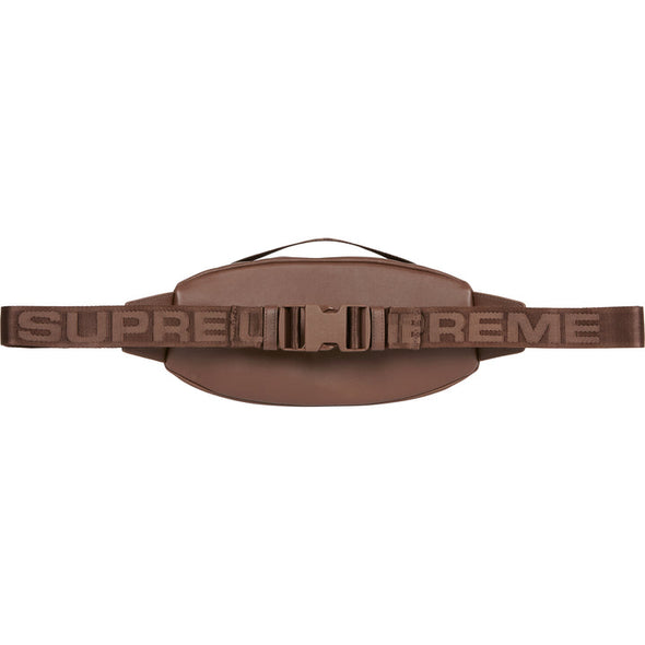 Supreme "Leather" Waist Bag Brown