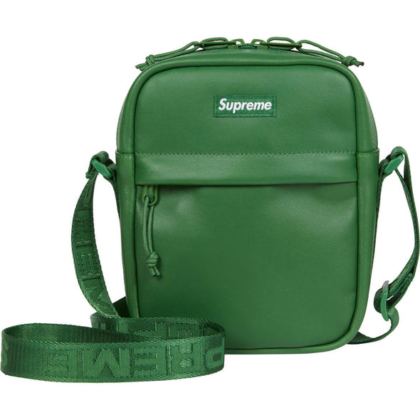 Supreme "Leather" Shoulder Bag Green