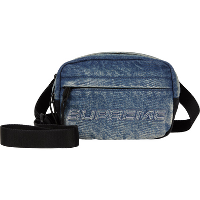 Supreme "Denim" Mini Shoulder Bag Washed Indigo