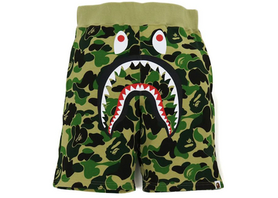 BAPE "ABC Camo" Sweat Shorts Green