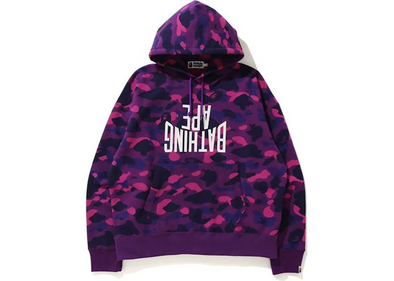 BAPE “Color Camo NYC Logo” Pullover Hoodie Purple