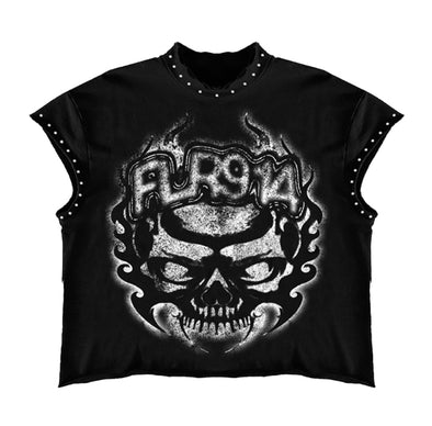 Floor 914 "Inferno" Cut Off Tee Black