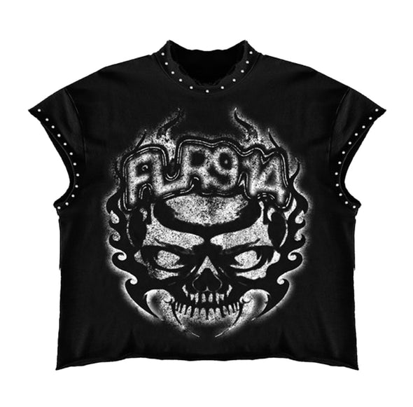 Floor 914 "Inferno" Cut Off Tee Black
