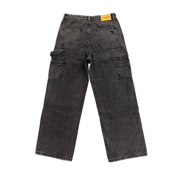Floor 914 "Triple Knee" Carpenter Jeans Black Wash