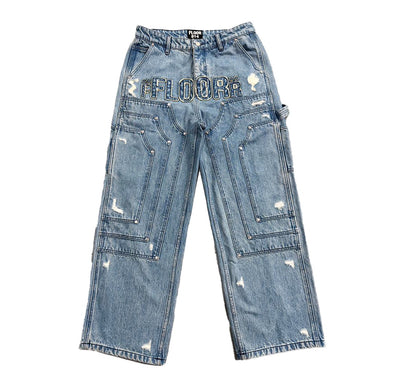 Floor 914 "Triple Knee" Carpenter Jeans Blue
