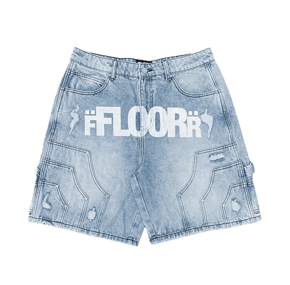 Floor 914 "Uniform" Jorts Blue Wash