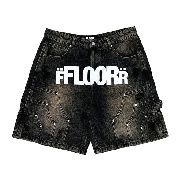 Floor 914 "Uniform" Jorts Brown Wash