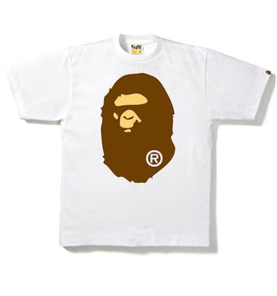 BAPE "Big Ape Head" Tee White