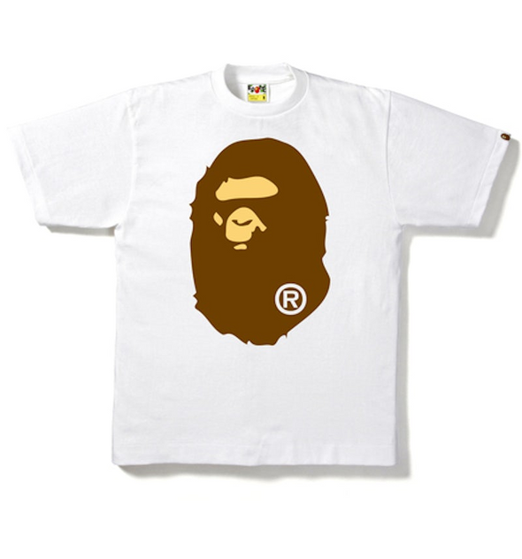 BAPE "Big Ape Head" Tee White