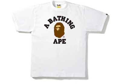 BAPE "College" Tee White