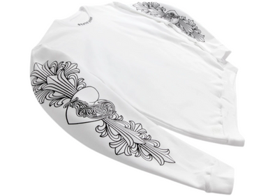 Chrome Hearts "Love You Floral" Crewneck White