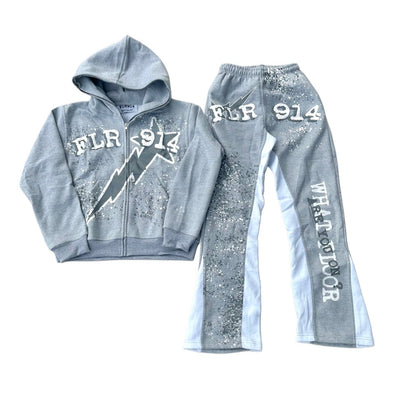 Floor 914 "All Star" Sweat Suit Set Heather Grey