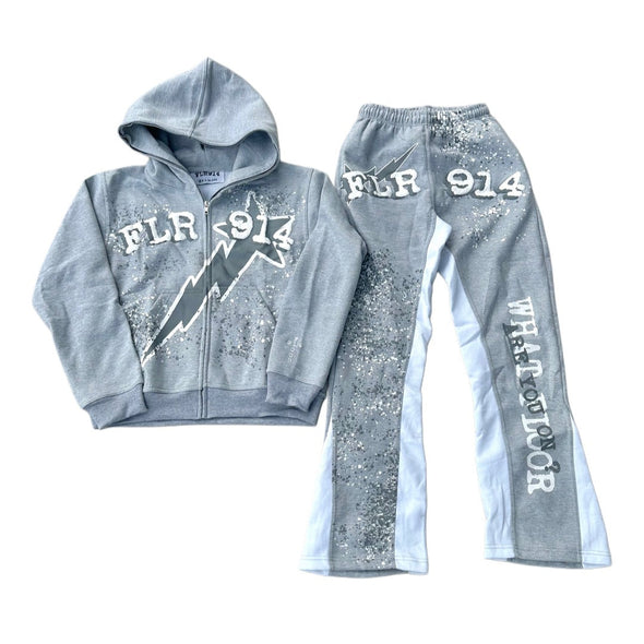 Floor 914 "All Star" Sweat Suit Set Heather Grey