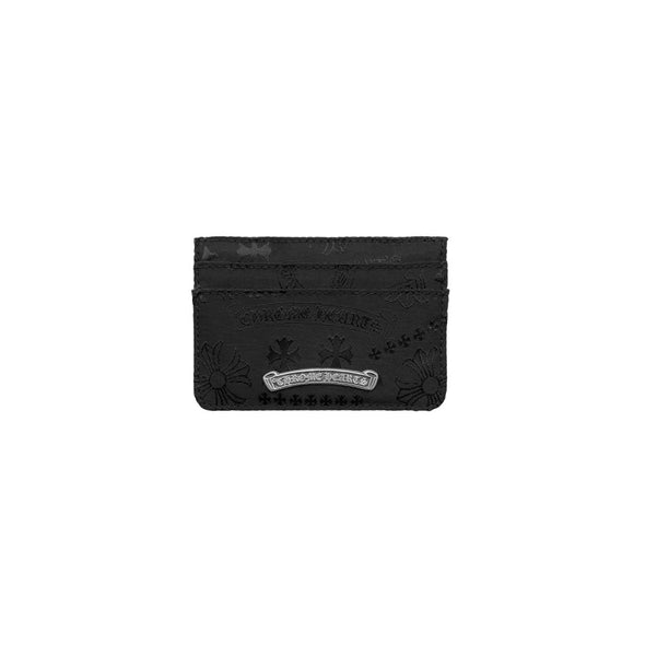 Chrome Hearts "Nylon Tonal Monogram” Card Holder Black