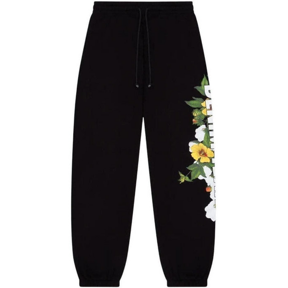 Denim Tears "DT Floral Logo" Sweatpants Black