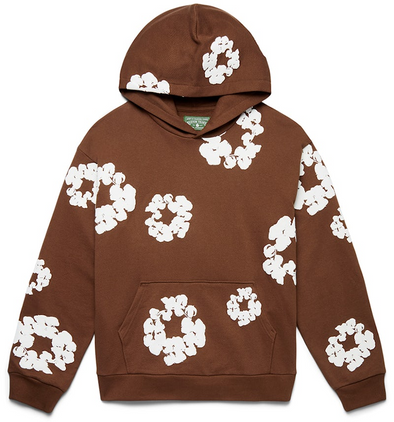 Denim Tears "The Cotton Wreath" Hoodie Brown
