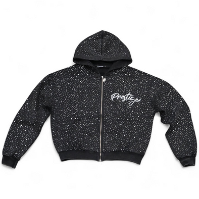 Prestige "Diamond" Zip Up hoodie Black