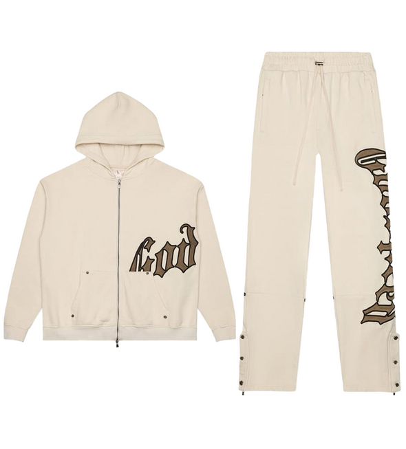 Godspeed "OG Logo V2" Sweatsuit Set Creme/Brolive