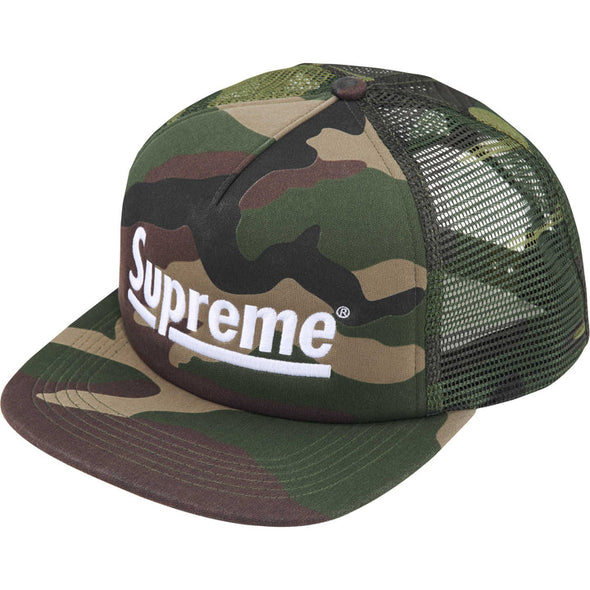 Supreme "Underline" 5-Panel Hat Woodland Camo