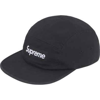 Supreme "Washed Chino Twill" Camp Cap Black