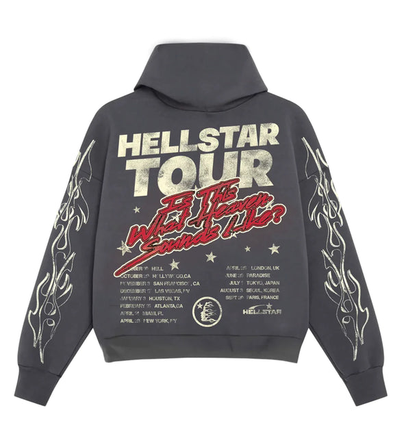 Hellstar Studios "Records Tour" Hoodie Black