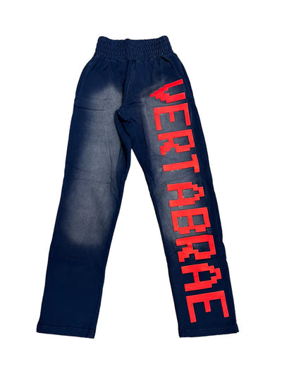 Vertabrae Sweatpants "Navy/Red"