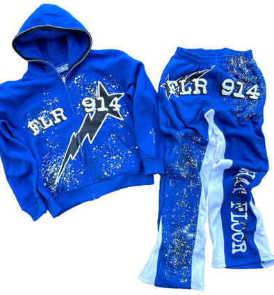 Floor 914 "All Star" Sweat Suit Set Royal Blue