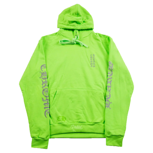 Chrome Hearts "Miami Exclusive Neon" Hoodie Green