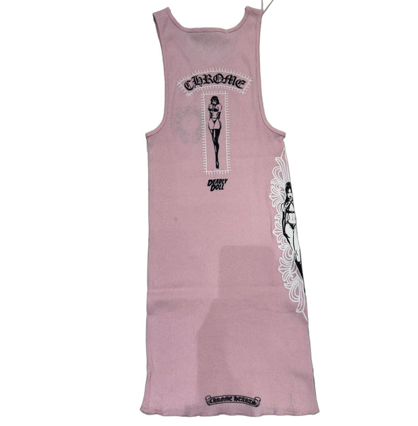 Chrome Hearts "Deadly Doll" Tank Top Pink