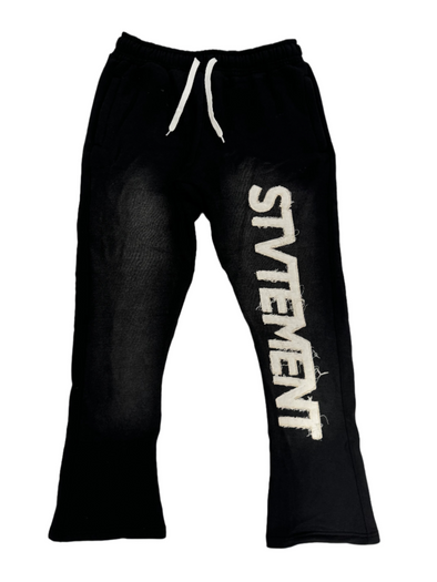 STVTEMENT Distressed Sweatpants Black