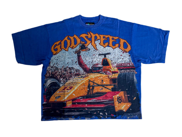 Godspeed "F1 Finishline" Tee Blue