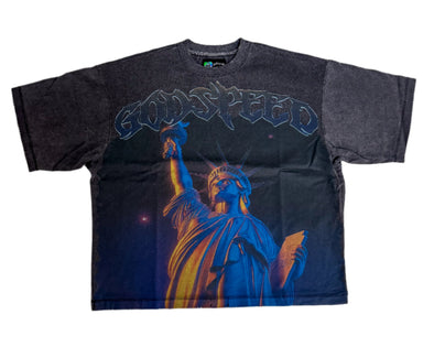 Godspeed "Purple City" Tee Grey