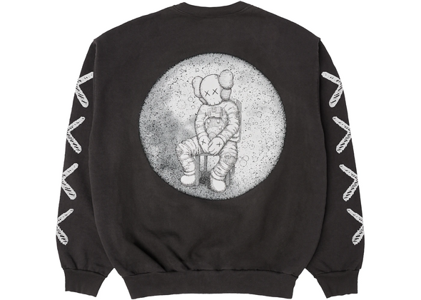 KAWS x Kid Cudi "Man on the Moon" Crewneck Black