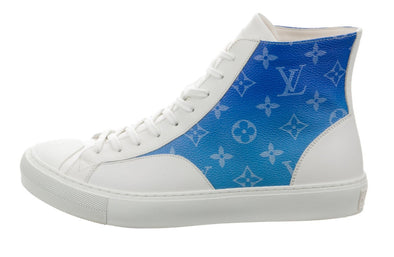 Louis Vuitton "Blue Monogram Clouds" Tattoo Sneaker (Worn)